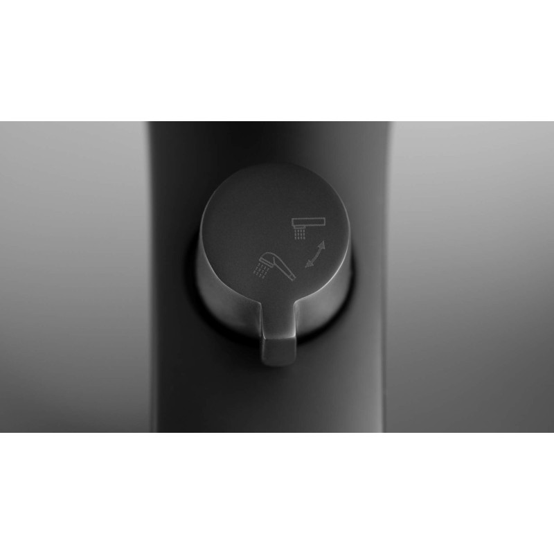 Nero - Elegancka Bateria Wannowa Ścienna z Mosiądzu z Ceramiczną Głowicą 35mm