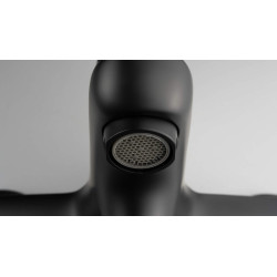 Nero - Elegancka Bateria Wannowa Ścienna z Mosiądzu z Ceramiczną Głowicą 35mm