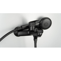 Deante Boro bateria wannowa ścienna nero