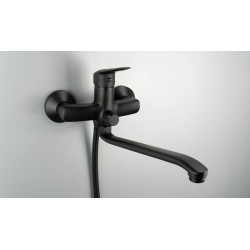 Deante Boro bateria umywalkowa ścienna nero