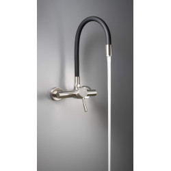 Stylowa Bateria Ścienna z Elastyczną Wylewką - Komfort i Elegancja