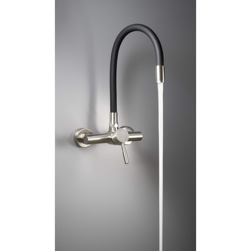 Stylowa Bateria Ścienna z Elastyczną Wylewką - Komfort i Elegancja