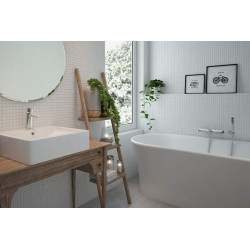 Strumień Elegancji: Chromowana Bateria Umywalkowa ECO z Nakładką Przepływu 4.5 l/min