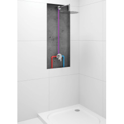 Elegancka Podtynkowa Bateria Prysznicowa Chromowana z Mosiądzu - Nowoczesny Design!