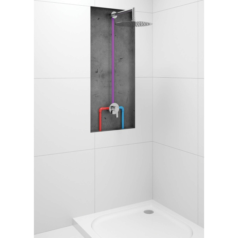 Elegancka Podtynkowa Bateria Prysznicowa Chromowana z Mosiądzu - Nowoczesny Design!