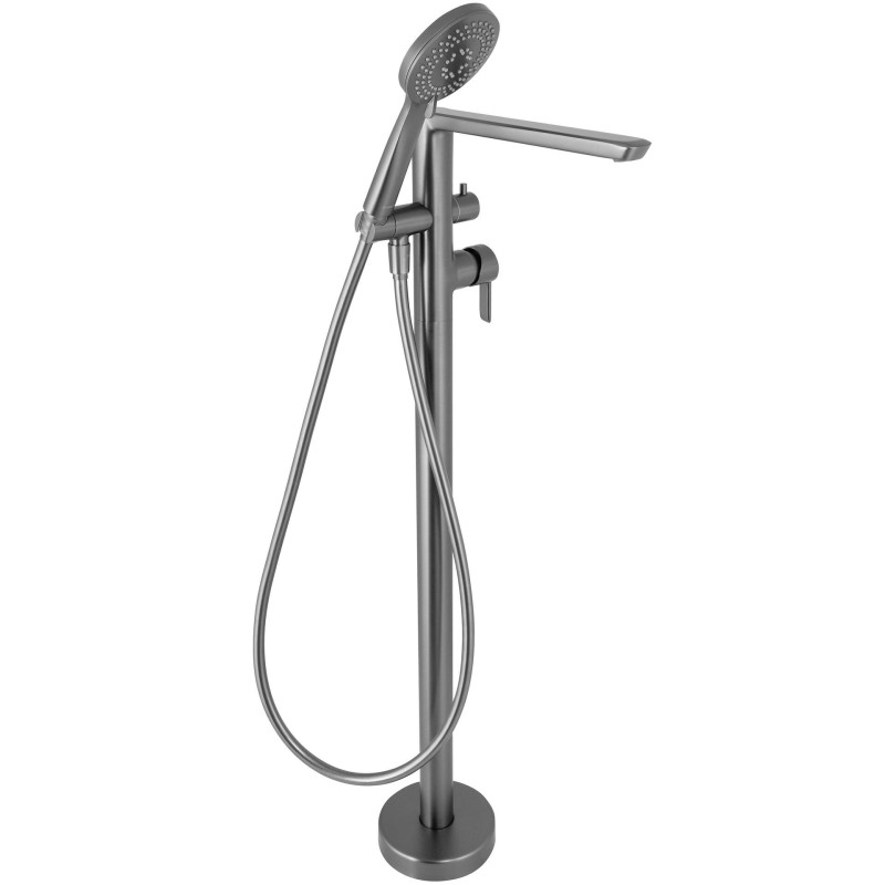 Elegancka Bateria Wannowa Wolnostojąca Titanium z Prysznicem - Klasa Premium, 7 lat Gwarancji