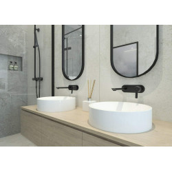 Elegancka Bateria Umywalkowa Nero - Podtynkowy Mosiądz z Ceramiczną Głowicą