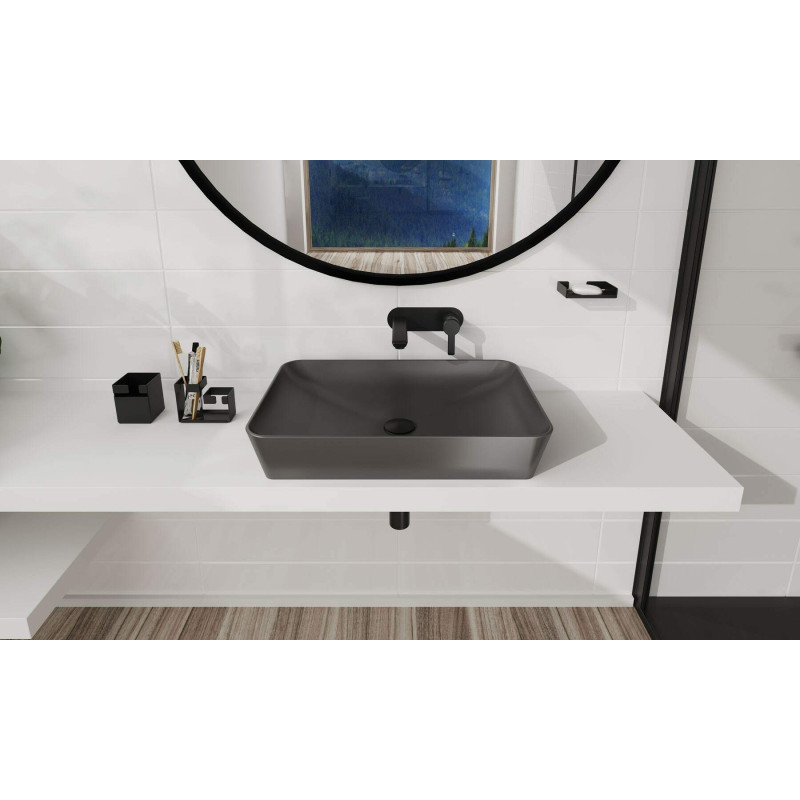 Elegancka Bateria Umywalkowa Nero - Podtynkowy Mosiądz z Ceramiczną Głowicą