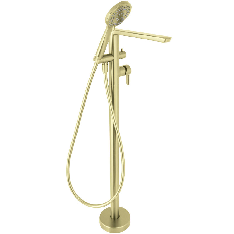 Deante Arnika bateria wannowa wolnostojąca złoty szczotkowany