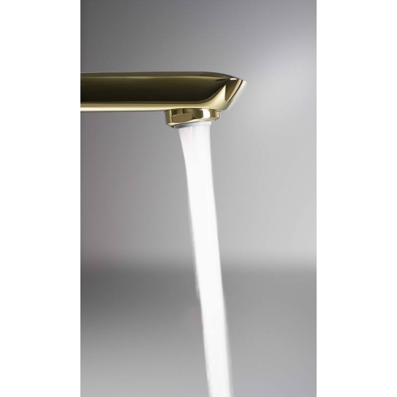 Ekskluzywna Bateria Umywalkowa Złota Mosiężna 302mm - Styl i Precyzja w Jednym