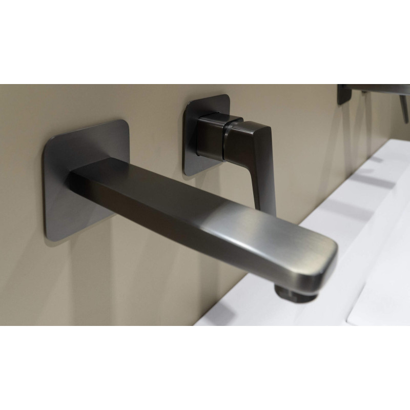 Podtynkowa bateria umywalkowa Titanium, jednouchwytowa, mosiądz, klasa A, aerator honeycomb