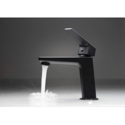 Stylowa Bateria Umywalkowa NERO - Jednouchwytowa Mosiężna, Oszczędna, Wysoka Jakość 7 Lat Gwarancji