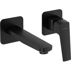 Elegancja Podtynkowa Nero - Mosiężna Bateria Umywalkowa z Klasycznym Aeratorem