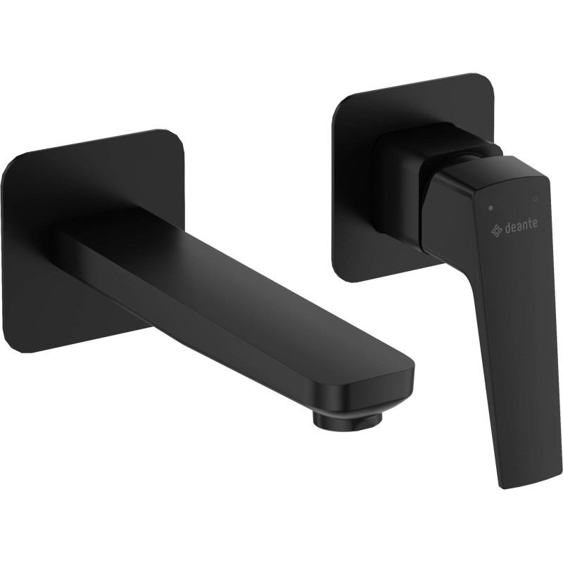 Elegancja Podtynkowa Nero - Mosiężna Bateria Umywalkowa z Klasycznym Aeratorem