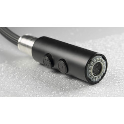 Bateria kuchenna Nero z wyciąganą wylewką, stal 304, 2 funkcje, strumień precyzyjny