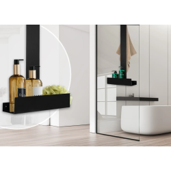 Elegancka Półka Tori w Kolorze Czerni - Nowoczesny Akcent dla Twojego Wnętrza