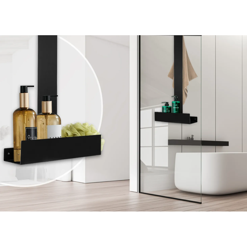 Elegancka Półka Tori w Kolorze Czerni - Nowoczesny Akcent dla Twojego Wnętrza