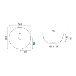 Złote Wykończenie: Nowoczesna Umywalka Nablatowa Stella