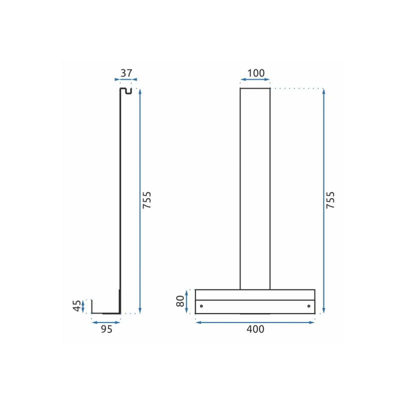 Stylowa Półka TORI z Niklu Szczotkowanego - Twoje Idealne Wnętrze