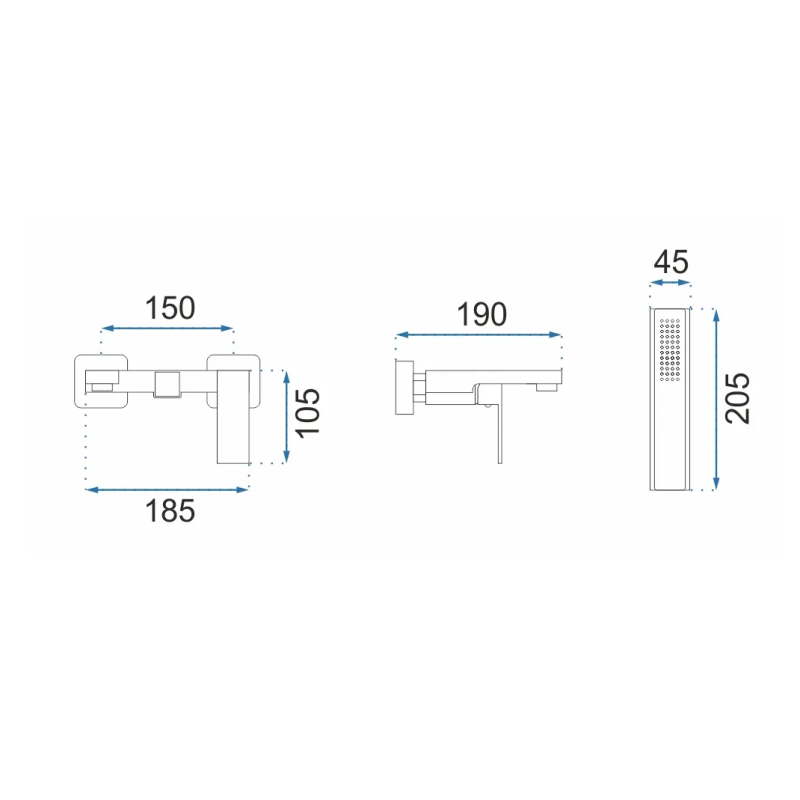 Nowoczesna Bateria Wannowa FENIX Chrom – Styl i Elegancja w Twojej Łazience