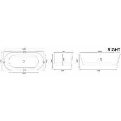 Luksusowa Wanna Sydney 160 Lewa - Komfort i Styl w Twoim Domu
