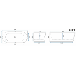 Elegancka Wanna Narożna Sydney Belanto 170P - Nowoczesny Design