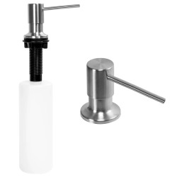 Elegancki Dozownik do Mydła 330ml, Nikiel Szczotkowany - Styl i Funkcjonalność w Jednym