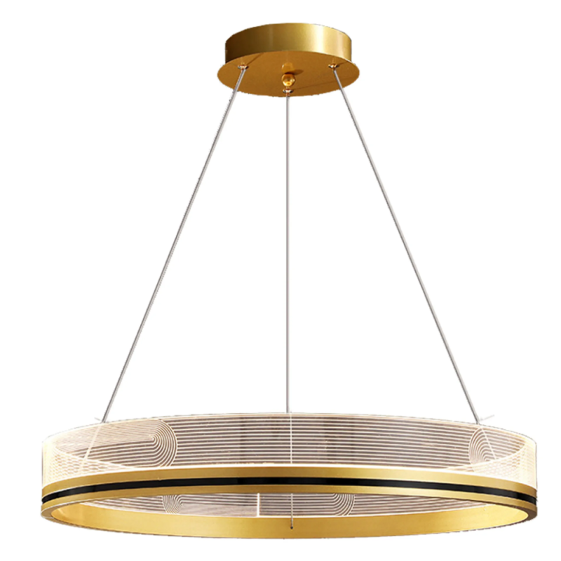 Elegancka LAMPA APP1190-CP 60cm Złoty Blask - Nowoczesny Design!