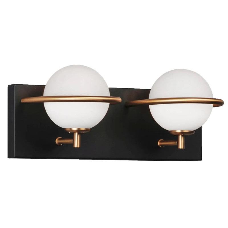 Elegancka Lampa Ścienna APP1221-2W Czarny/Złoty - Designerski Styl dla Twojego Wnętrza