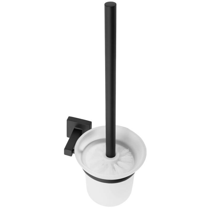 Elegancka Szczotka WC Hill w Kolorze Głębokiej Czarni