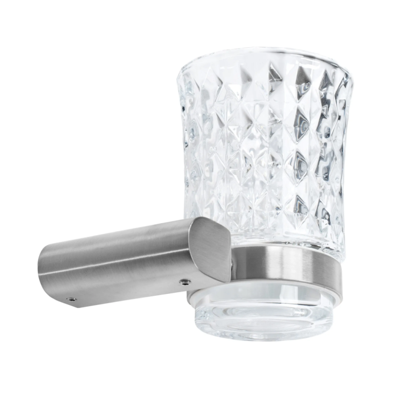 Elegancki Kubek Łazienkowy Wiszący w Chromowanym Wykończeniu CRIS