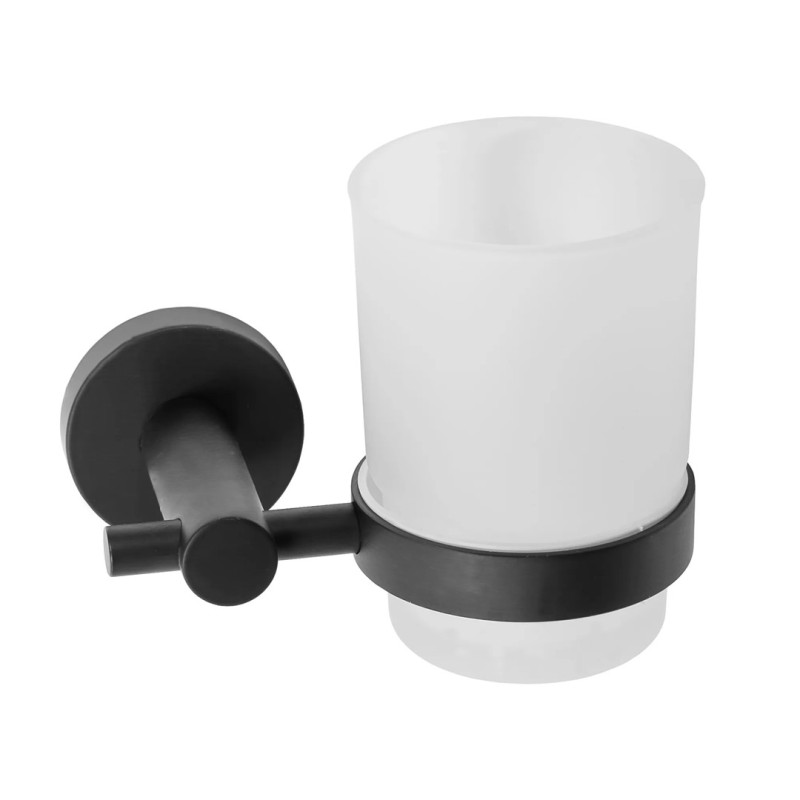 Elegancki Kubek Łazienkowy Wieszany Leo – Stylowe Rozwiązanie w Odcieniu Tytanu