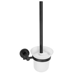 Elegancka czarna szczotka WC LEO - styl i funkcjonalność w Twojej łazience!