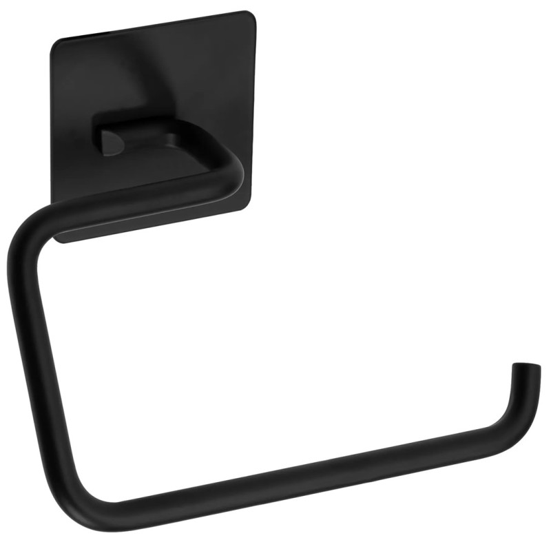 Elegancki Czarny Uchwyt na Papier MOON - Styl i Funkcjonalność w Łazience