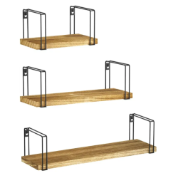 Zestaw 3 nowoczesnych półek ściennych REA 322181 - Twoje stylowe rozwiązanie na organizację!