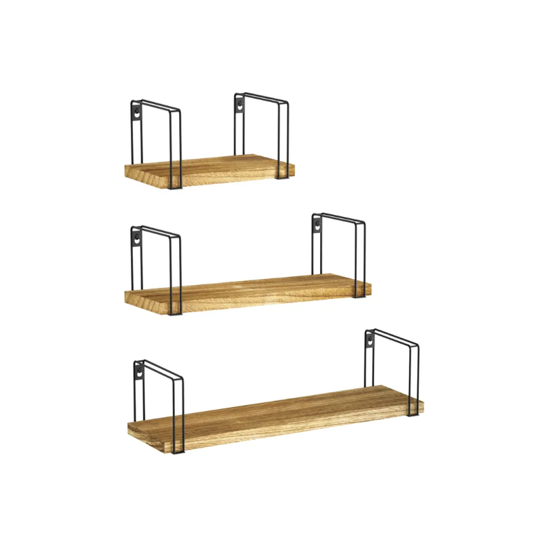 Zestaw 3 nowoczesnych półek ściennych REA 322181 - Twoje stylowe rozwiązanie na organizację!