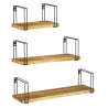 Zestaw 3 nowoczesnych półek ściennych REA 322181 - Twoje stylowe rozwiązanie na organizację!