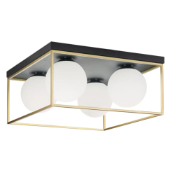 Elegancka Lampa Sufitowa APP1168-4C w Złoto-Białym Wykończeniu