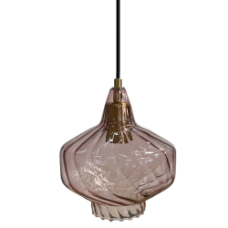 Stylowa Lampa Wisząca APP1123-1CP Różowy Akcent