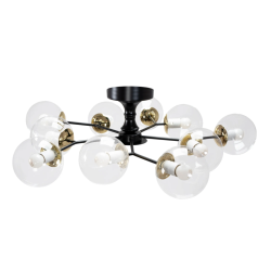 Ekskluzywna Czarna Złota Lampa APP1136-10C - Elegancja Twojego Domu