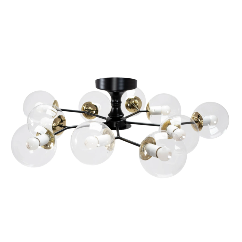 Ekskluzywna Czarna Złota Lampa APP1136-10C - Elegancja Twojego Domu