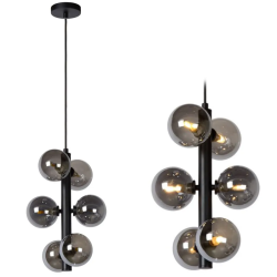 Elegancka Lampa APP1163-6CP Czarna/Szara - Styl i Nowoczesność w Twoim Wnętrzu!