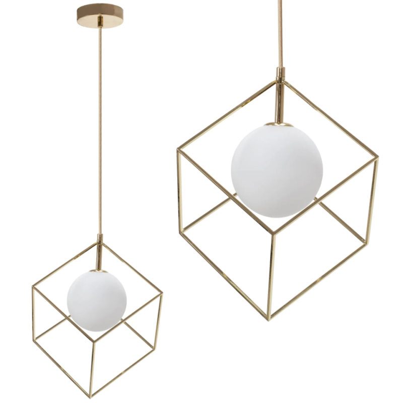 Elegancka Lampa Wisząca APP1210-1CP Złota - Nowoczesne Oświetlenie dla Każdego Wnętrza