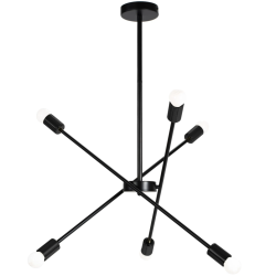 LAMPA APP1114-6CP Elegancka Czarna - Oświetlenie Nowoczesnego Wnętrza