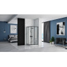 Elegancka Kabina Prysznicowa LOOK Black 80x100 - Twoje Prywatne SPA w Domu!