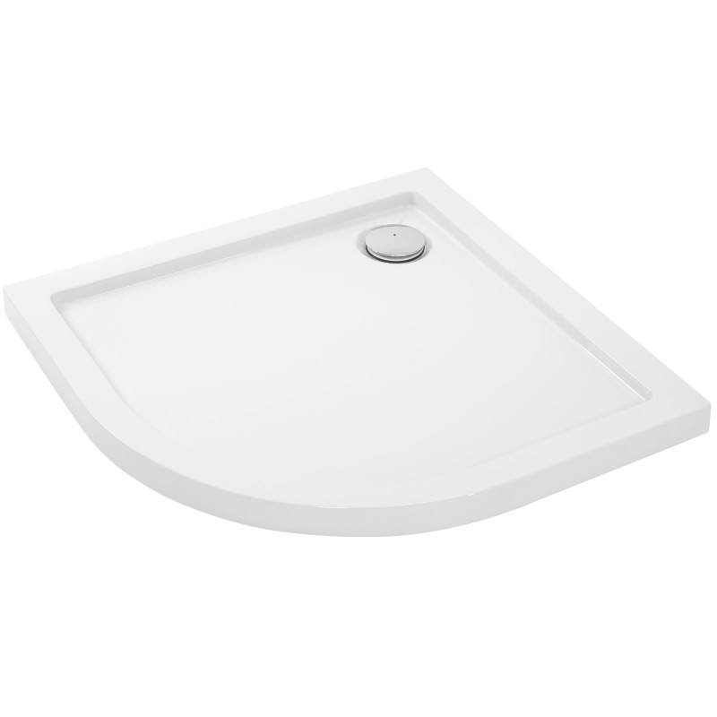 Elegancki Brodzik Look White 80x100 Lewy - Styl i Komfort dla Twojej Łazienki