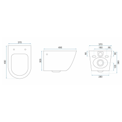 Elegancka Deska WC Olivier Duroplast z Płaską Pokrywą - Wytrzymałość i Styl