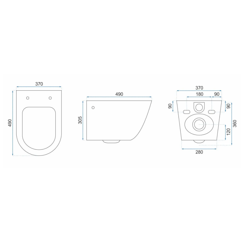 Elegancka Deska WC Olivier Duroplast z Płaską Pokrywą - Wytrzymałość i Styl