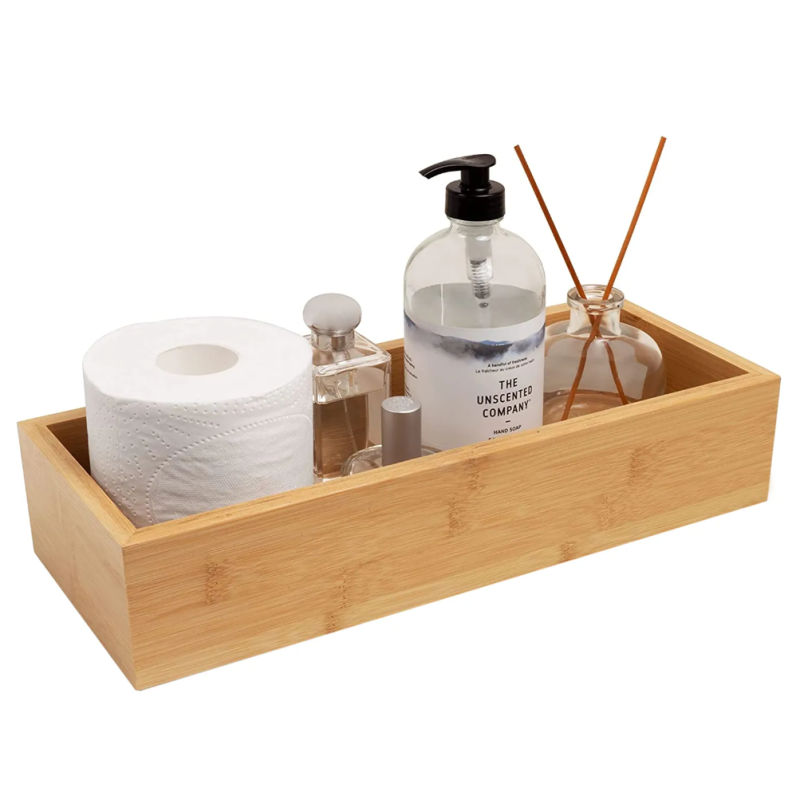 Elegancki Pojemnik z Bambusa - Naturalna Organizacja Wnętrz