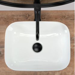 Nowoczesna Umywalka Demi Mini - Stylowa, Niewielka, Nablatowa Idealna do Każdej Łazienki